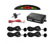 Kit Sensor De Estacionamento Ré 4 Pontos Universal Sonoro Modulo Monitor